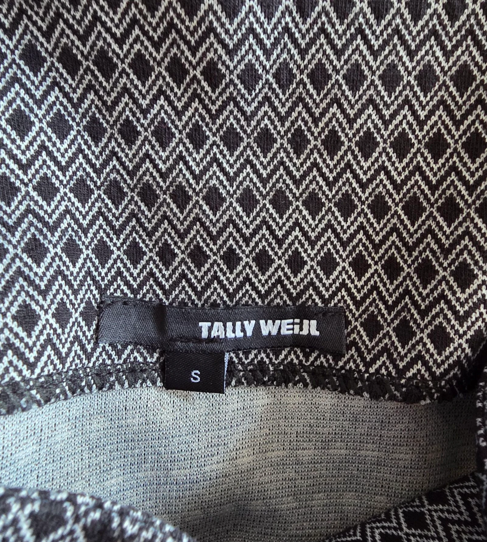 Falda corta gráfica S 36 Tally Weijl falda ajustada con motivos geométricos – photo 5